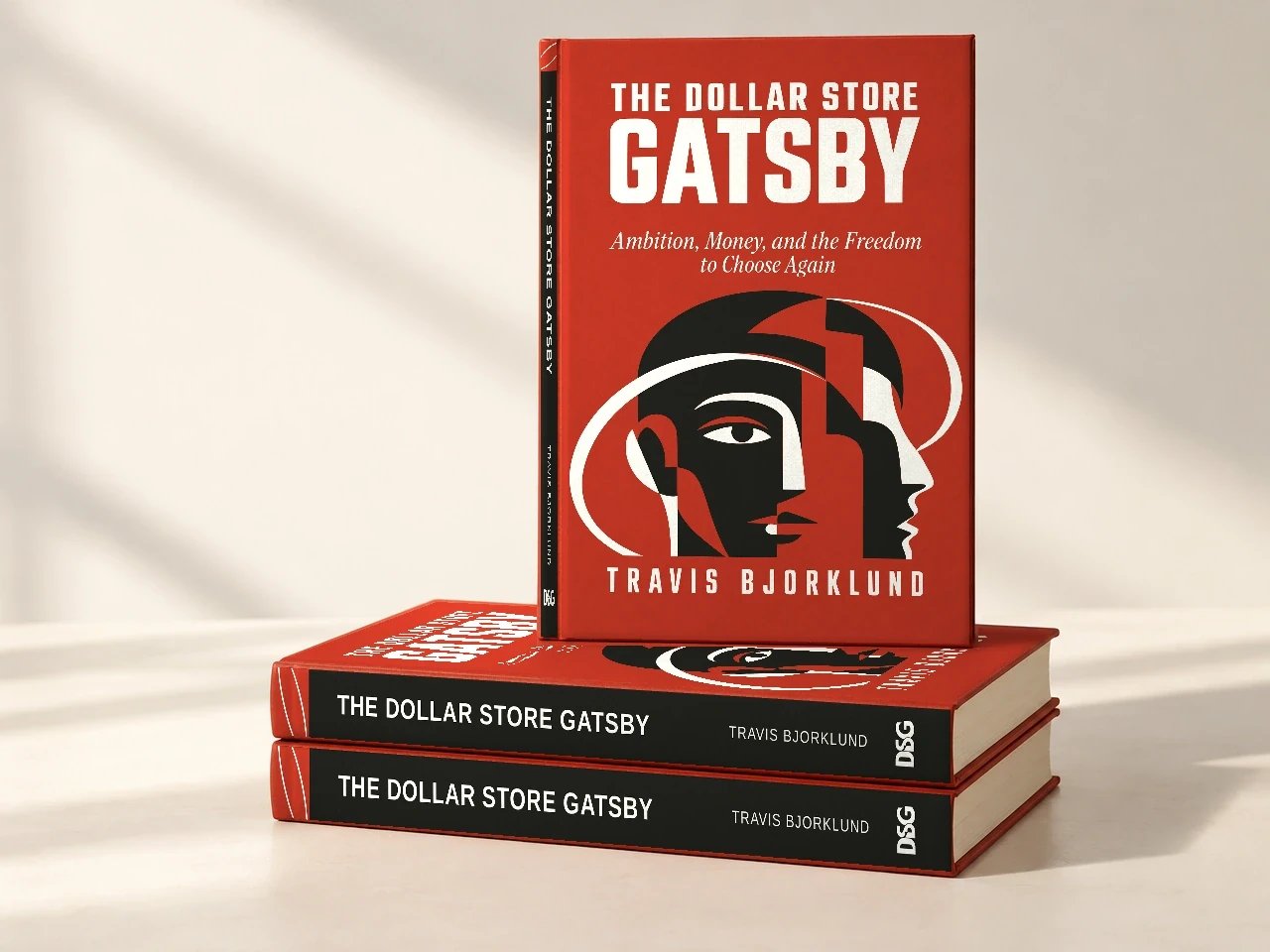A stack of copies of the book